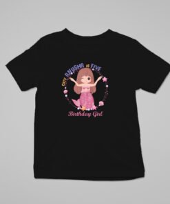 Alternative view of Kids Custom Birthday T-Shirts -Mermaid Theme T-Shirts