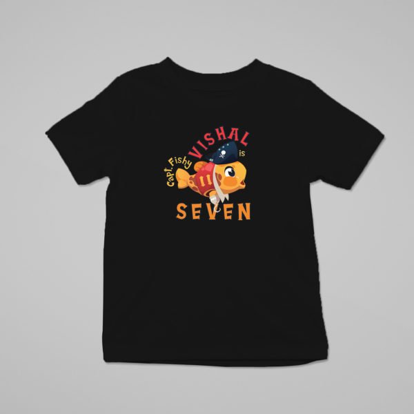 Alternative view of Kids Custom Birthday T-Shirts -Pirate Theme T-Shirts