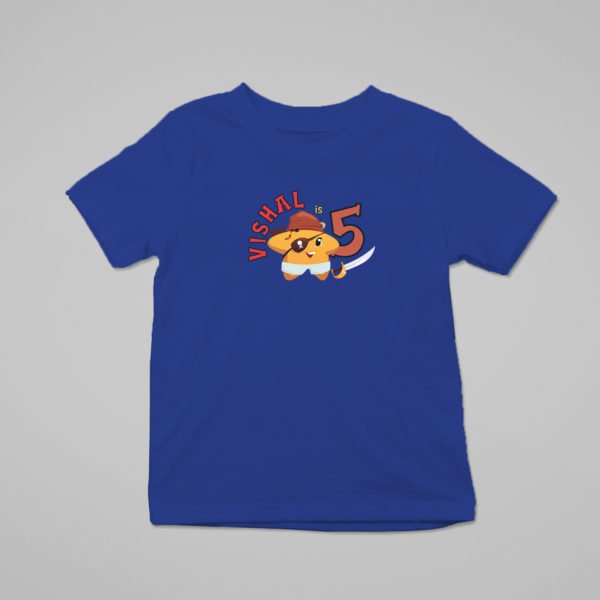 Alternative view of Kids Custom Birthday T-Shirts -Pirate Theme T-Shirts