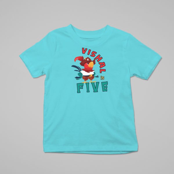 Alternative view of Kids Custom Birthday T-Shirts -Pirate Theme T-Shirts