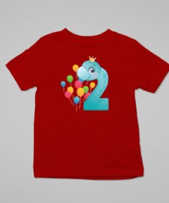 Kids Custom Birthday T-Shirts - Dinosaur Theme
