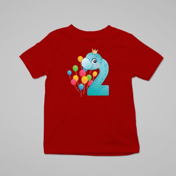 Kids Custom Birthday T-Shirts - Dinosaur Theme