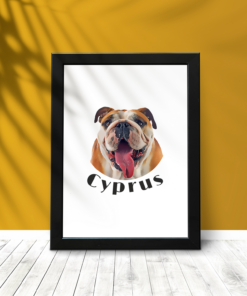 Personalised Pet Portrait Wall Frames - Gifts for Pet Lovers