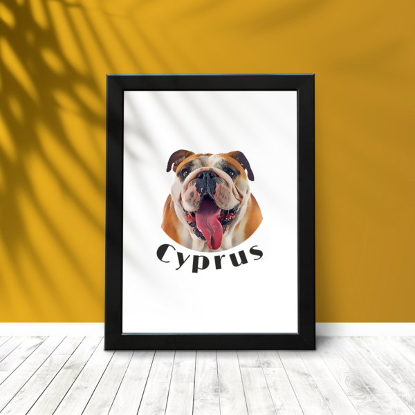 Personalised Pet Portrait Wall Frames - Gifts for Pet Lovers