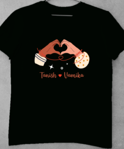 Alternative view of Personalised Couple T Shirts for Pre-Wedding Photoshoots & Anniversary