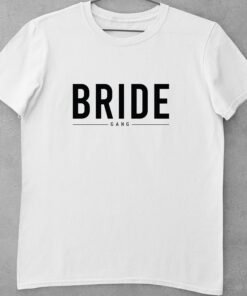 Alternative view of Personalised Bride T-Shirts - Bachelor Party Matching T-Shirts