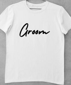 Alternative view of Personalised T-Shirts for Bachelor/Bachelorette Party - Bride & Groom T-Shirts