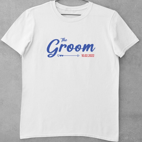 Alternative view of Personalised T-Shirts for Bachelor/Bachelorette Party - Bride & Groom T-Shirts