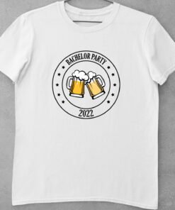 Alternative view of Personalised T-Shirts for Bachelor/Bachelorette Party - Bride & Groom T-Shirts