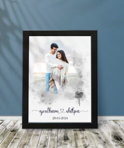 Couples, Couples Portrait Frames - Gifts for Him & Her - Personalised Home Decor