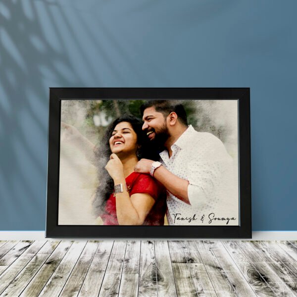 Couples Portrait Frames - Watercolor Portrait - Gifts for Him & Her - Personalised Home Decor