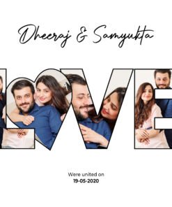 Alternative view of Couples, Couples Anniversary Collage Frames - Anniversary Gifts for Him & Her - Personalised Home Decor