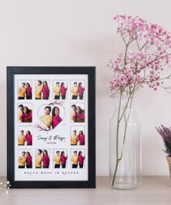 Couples, Couples Anniversary Collage Frames - Anniversary Gifts for Him & Her - Personalised Home Decor