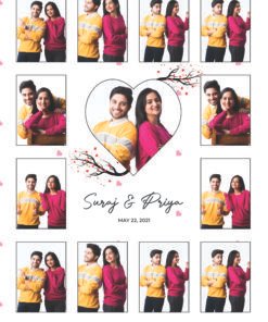 Alternative view of Couples, Couples Anniversary Collage Frames - Anniversary Gifts for Him & Her - Personalised Home Decor