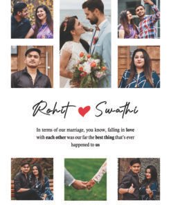 Alternative view of Couples, Couples Anniversary Collage Frames - Anniversary Gifts for Him & Her - Personalised Home Decor