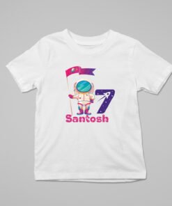 Alternative view of Kids Custom Birthday T-Shirts -Space Theme T-Shirts