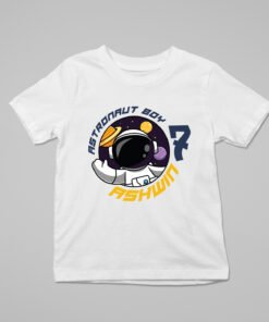 Alternative view of Kids Custom Birthday T-Shirts -Space Theme T-Shirts