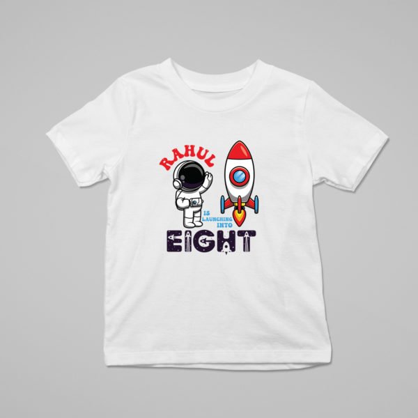 Alternative view of Kids Custom Birthday T-Shirts -Space Theme T-Shirts