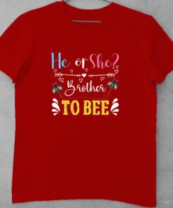 Alternative view of He or She Baby Shower Family Matching T-Shirts