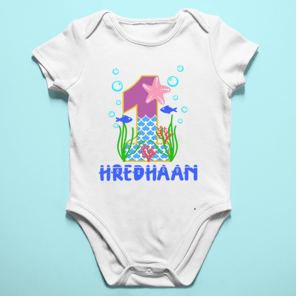Alternative view of Personalized First Birthday Baby Rompers/T-Shirts