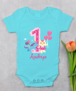 Alternative view of Personalized First Birthday Baby Rompers/T-Shirts