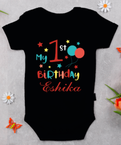 Alternative view of Personalized First Birthday Baby Rompers/T-Shirts