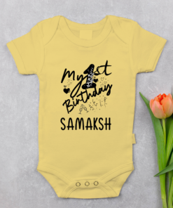 Alternative view of Personalized First Birthday Baby Rompers/T-Shirts