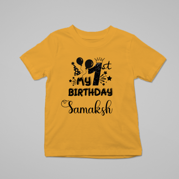 Alternative view of Personalized First Birthday Baby Rompers/T-Shirts