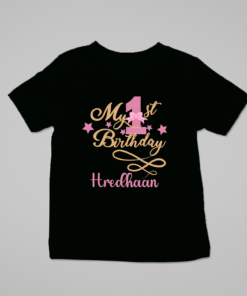 Alternative view of Personalized First Birthday Baby Rompers/T-Shirts