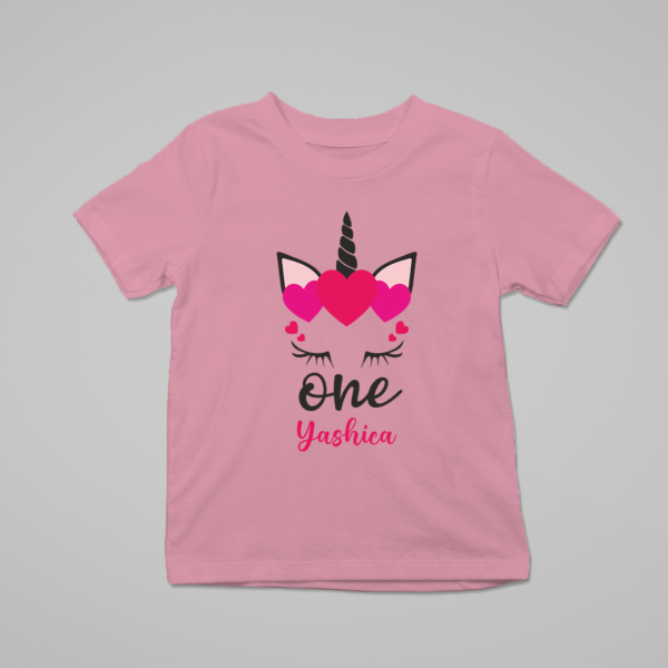 Alternative view of Personalized First Birthday Baby Rompers/T-Shirts