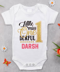 Alternative view of Personalized First Birthday Baby Rompers/T-Shirts
