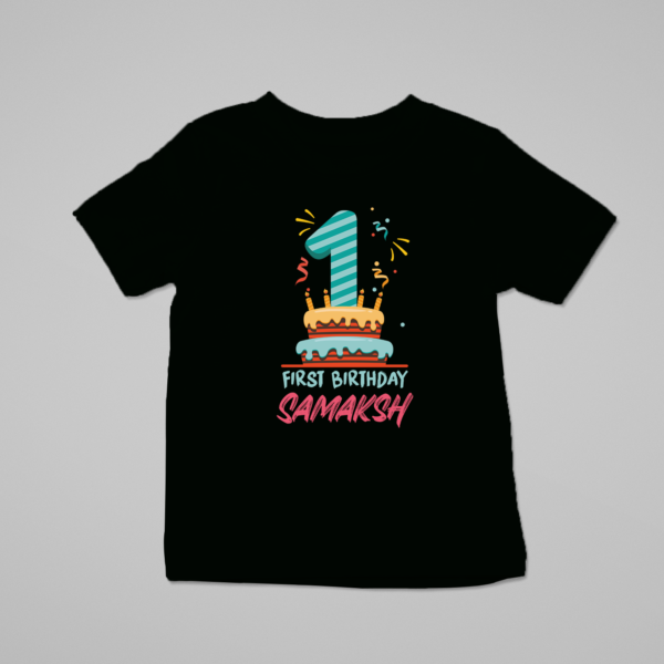 Alternative view of Personalized First Birthday Baby Rompers/T-Shirts