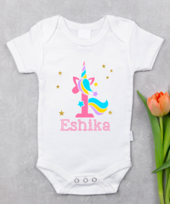 Alternative view of Personalized First Birthday Baby Rompers/T-Shirts