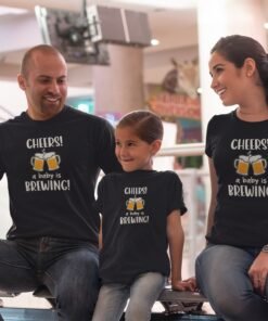 Personalised Family Baby Shower T-Shirts