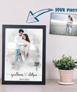 Alternative view of Couples, Couples Portrait Frames - Gifts for Him & Her - Personalised Home Decor