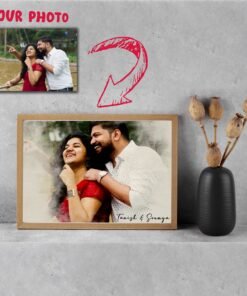 Alternative view of Couples Portrait Frames - Watercolor Portrait - Gifts for Him & Her - Personalised Home Decor