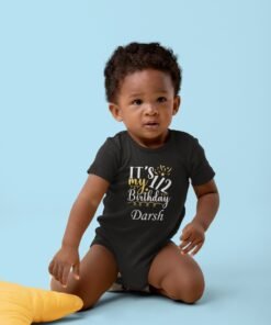 Personalized Half Birthday Baby Rompers