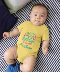 Personalized Half Birthday Baby Rompers