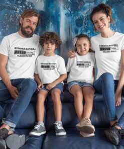 Personalised Family Baby Shower T-Shirts