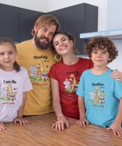 Kids Birthday Family T-Shirts - Wild One Theme