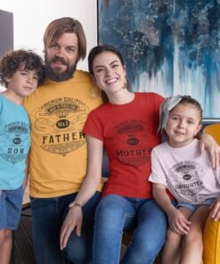 Personalised Family Group T-Shirts - Family Matching T-Shirts