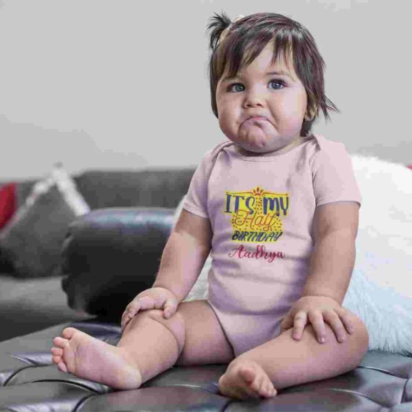 Personalized Half Birthday Baby Rompers