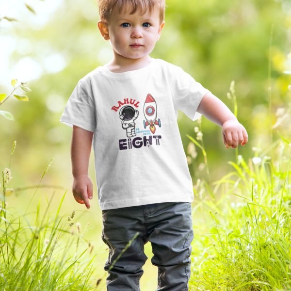 Kids Custom Birthday T-Shirts -Space Theme T-Shirts