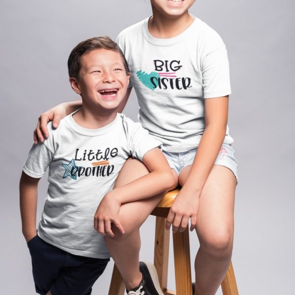 Siblings Matching T-Shirts - Brother & Sister Matching T-Shirts - Rakhi Gifts for Kids