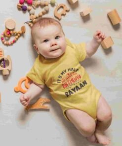 Personalized Half Birthday Baby Rompers
