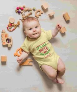 Personalized Half Birthday Baby Rompers