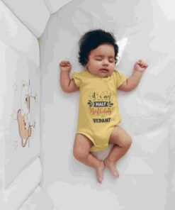 Personalized Half Birthday Baby Rompers