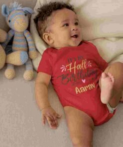 Personalized Half Birthday Baby Rompers