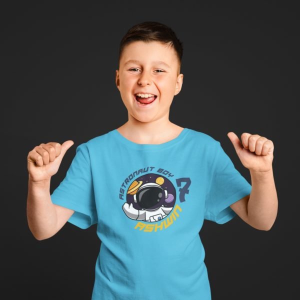 Kids Custom Birthday T-Shirts -Space Theme T-Shirts