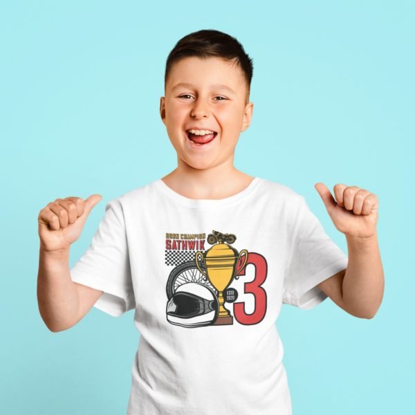 Kids Custom Birthday T-Shirts -Car Theme T-Shirts